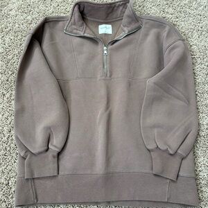 Abercrombie half zip sweater soft essential size small